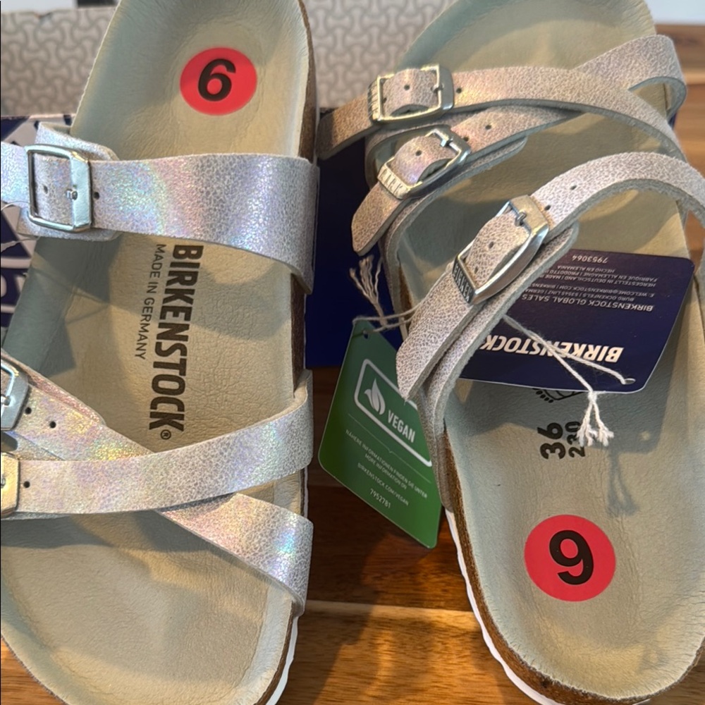 Birkenstock Kids Silver Sandals